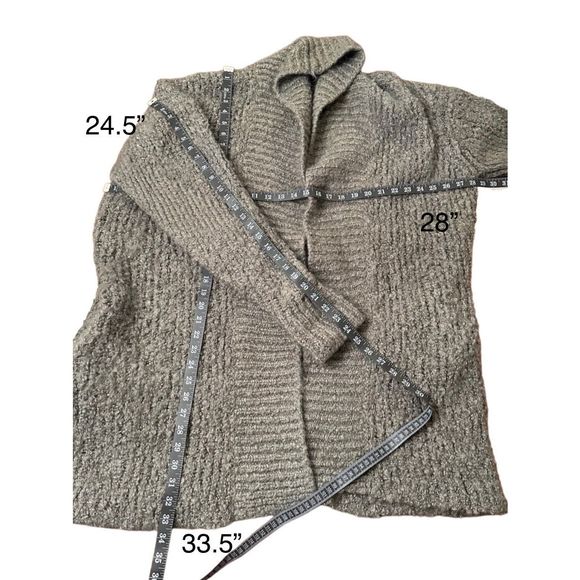 IRO Juvani Oversized Mohair Wool Chunky Sweater Cardigan Green Sz Medium Women's - Picture 9 of 9